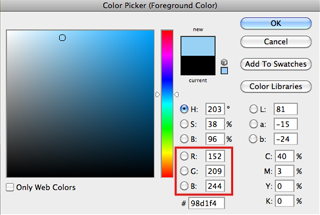 Photoshop color picker