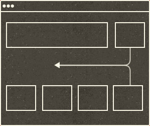 interdigitating content on responsive resize