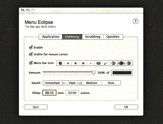 Menu Eclipse