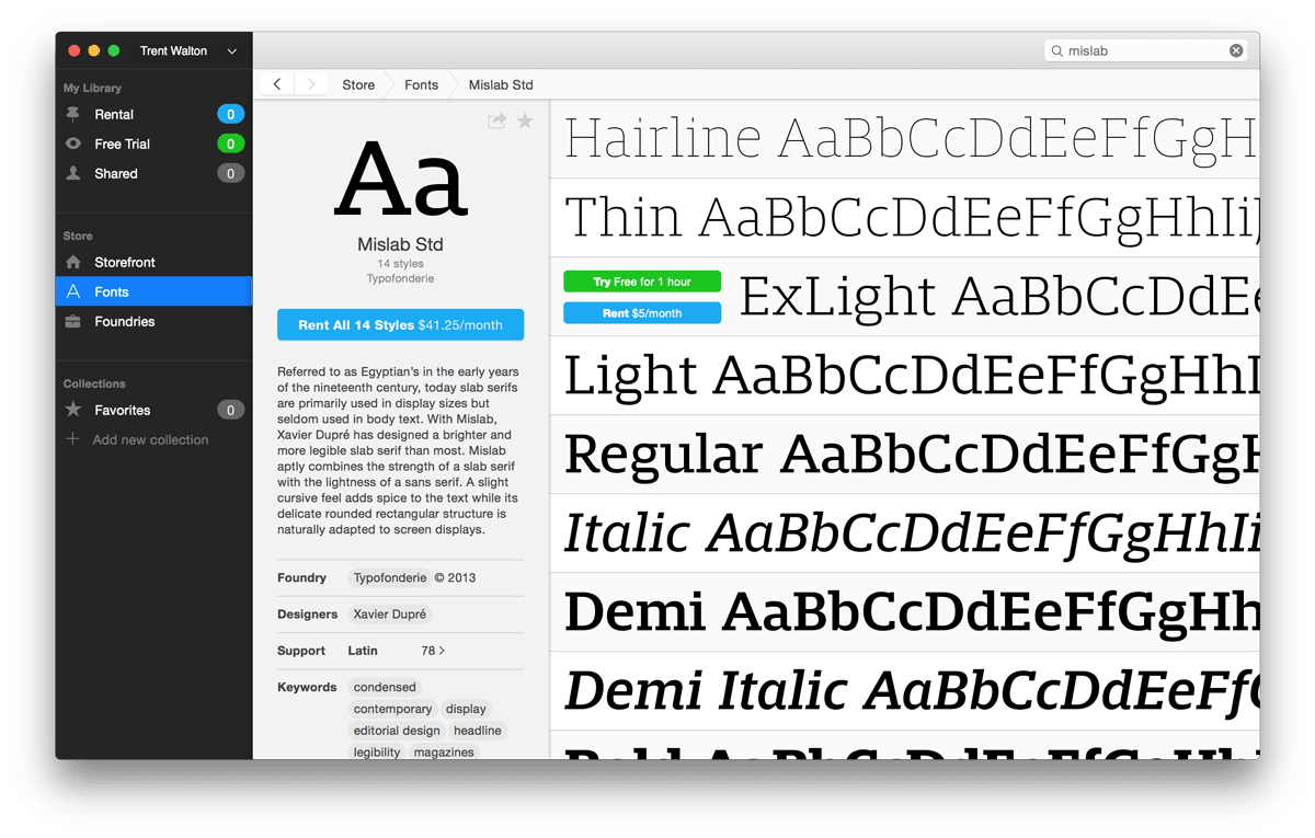 fontstand files on mac