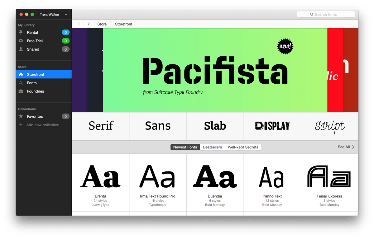 fontstand f in free trial