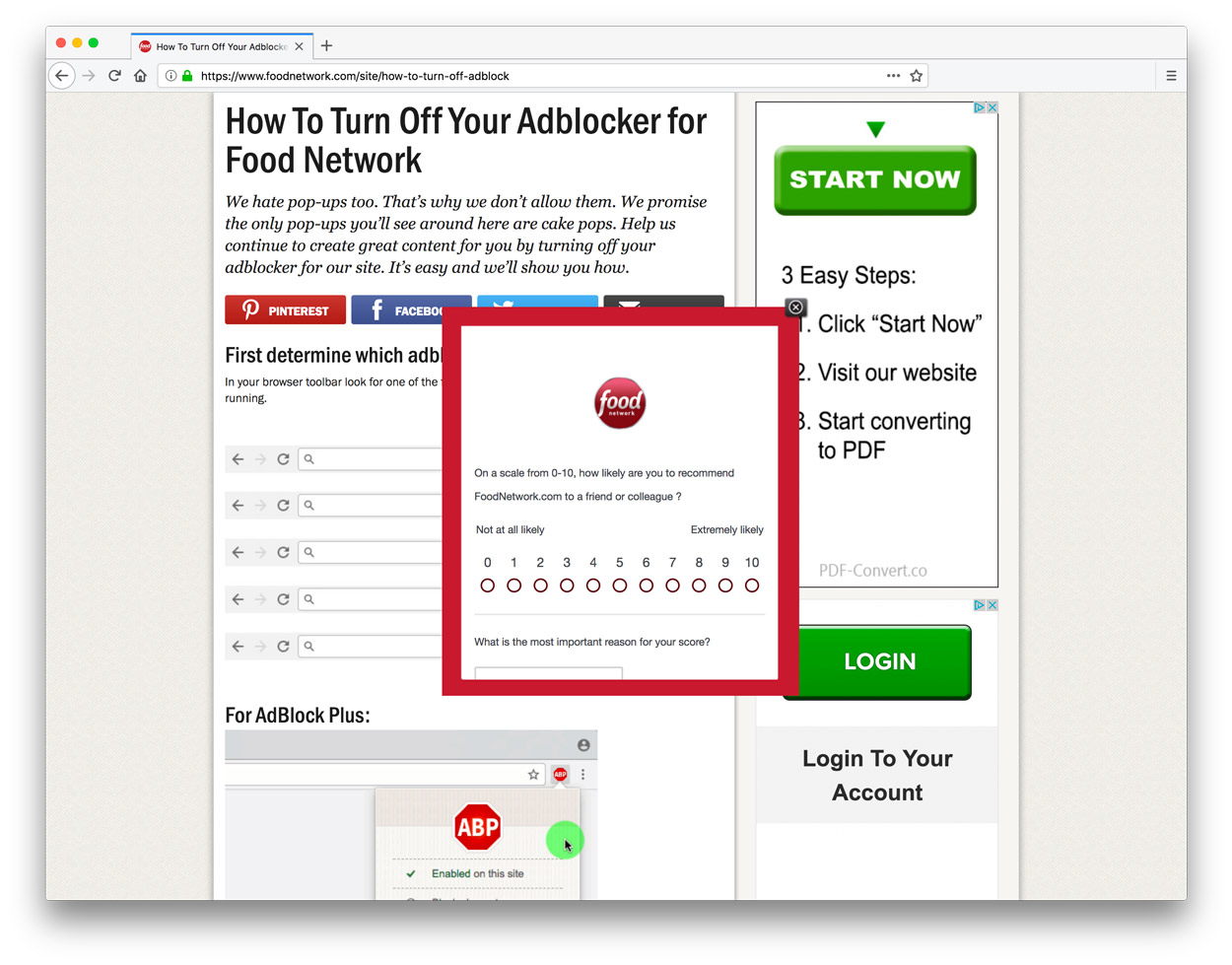 food network website